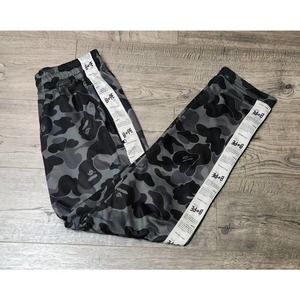 Bape STA A Bathing Ape Gray Camo Joggers Sweatpants Mens Small S